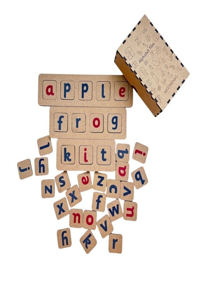 Kiddiwinks Winkslab: Word Building Tray Educational Alphabet Tile Set - Word Formation and Phonics Practice - Image 2